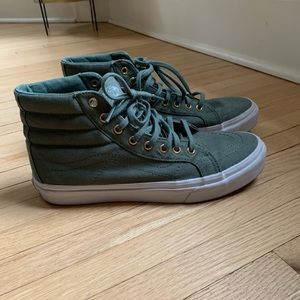 Vans unisex SK8 hi high tops, duck green